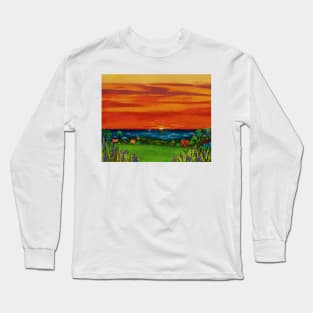 Island Sunset Long Sleeve T-Shirt